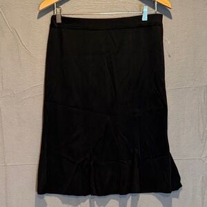 Misook Classic Black Midi Skirt